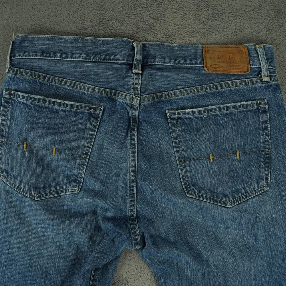 Polo Ralph Lauren Jeans Mens 36x30‎ Blue Authentic Dungarees Straight Leg Cotton